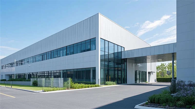 合肥廠(chǎng)房裝修，光影與生態(tài)交融的極簡(jiǎn)工業(yè)美學(xué)空間