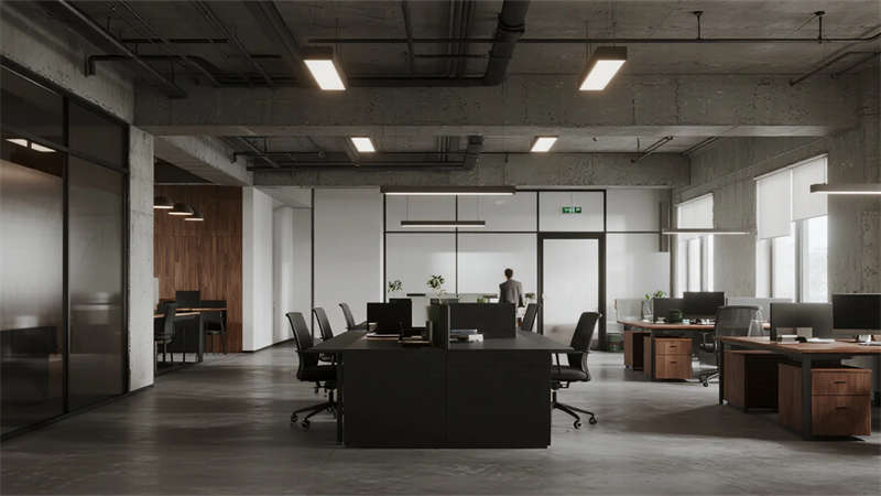 裸露結(jié)構(gòu)，復(fù)古質(zhì)感——合肥工業(yè)風(fēng)辦公室設(shè)計(jì)