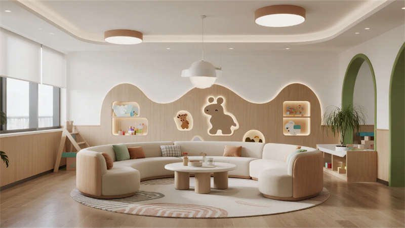 自然童趣與簡(jiǎn)約美學(xué)融合，合肥親子度假民宿裝修設(shè)計(jì)效果圖