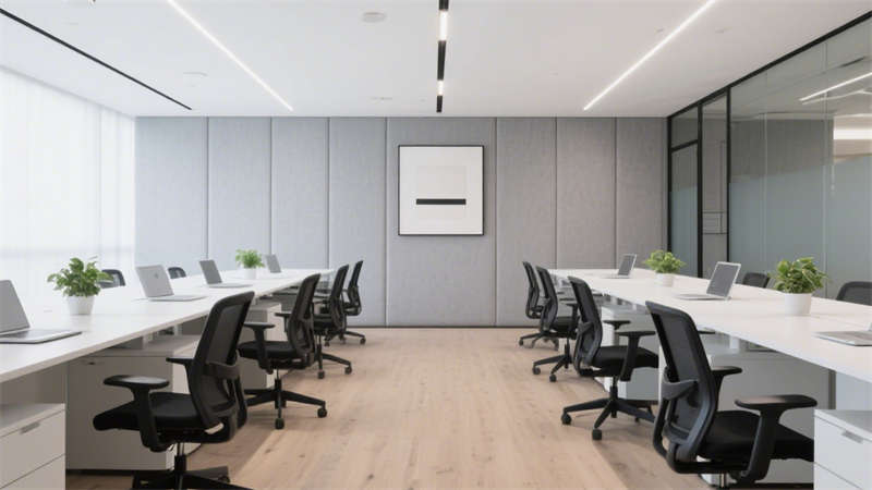 合肥1500平辦公室裝修，打造極簡質(zhì)感與高效協(xié)作空間