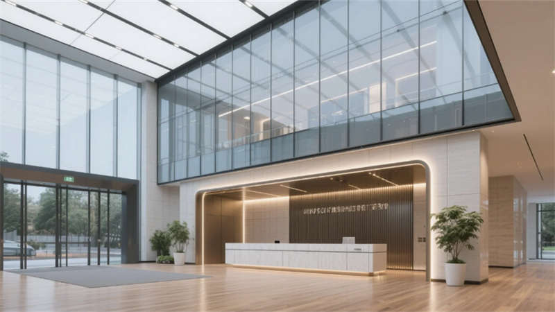 現(xiàn)代簡(jiǎn)約高效空間，合肥8000平辦公樓裝修設(shè)計(jì)效果圖