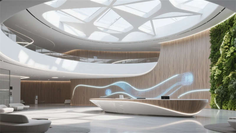 未來(lái)生態(tài)主義神經(jīng)中樞，合肥科技公司辦公樓裝修設(shè)計(jì)效果圖