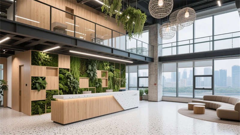 模塊化綠洲，合肥科技企業(yè)5500平辦公樓裝修設(shè)計(jì)效果圖