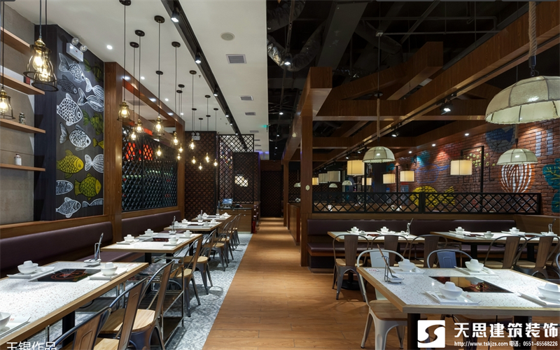 合肥火鍋店設(shè)計(jì)裝修應(yīng)該注意的事項(xiàng)，火鍋店效果圖，火鍋店裝飾設(shè)計(jì)，火鍋店設(shè)計(jì)