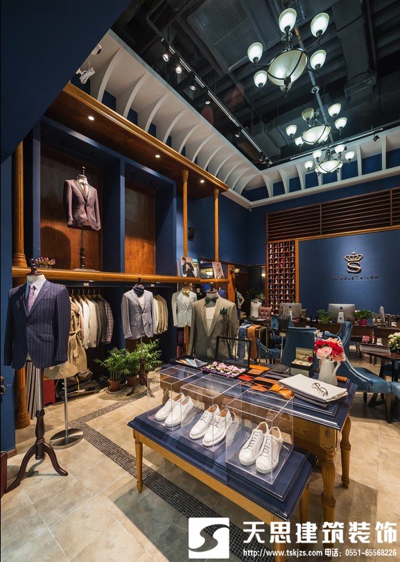 多年裝修經(jīng)驗總結(jié)出的合肥男士服裝店設計技巧